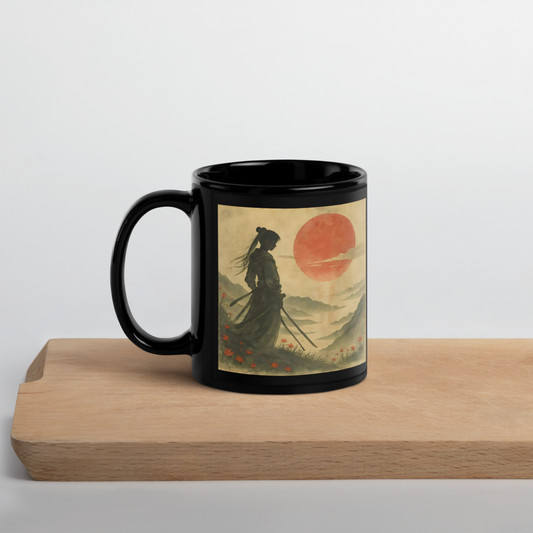 Strength - Kaetanna Collection - Black Glossy Mug