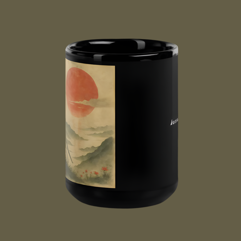 Strength - Kaetanna Collection - Black Glossy Mug